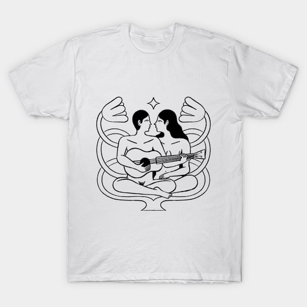 Lovers T-Shirt by Hellofunnypeople